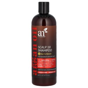 artnaturals Shampoo para Couro Cabeludo 18 Fórmula de Alcatrão de Carvão 473 ml (16 fl oz)