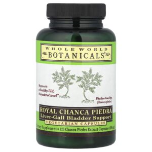 Whole World Botanicals Royal Chanca Piedra Suporte para Fígado-Vesícula Biliar 400 mg 120 Cápsulas Vegetarianas