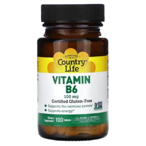 Country Life Vitamina B6 100 mg 100 comprimidos
