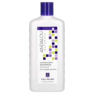 Andalou Naturals Shampoo Volume Total Para Levantar Corpo e Brilho Lavanda e Biotina 340 ml (115 fl oz)
