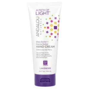Andalou Naturals A Path of Light® Manteiga de Karité + Creme para as Mãos com Manteiga de Cacau Lavanda 100 ml (34 fl oz)