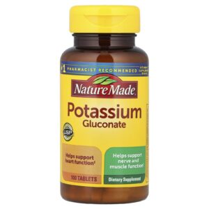 Nature Made Gliconato de Potássio 90 mg 100 Comprimidos
