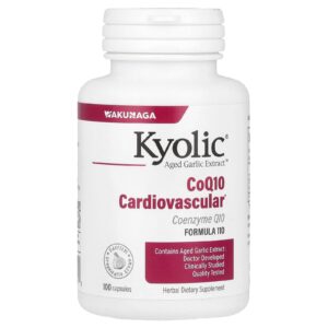 Kyolic Aged Garlic Extract CoQ10 Fórmula 110 100 Cápsulas