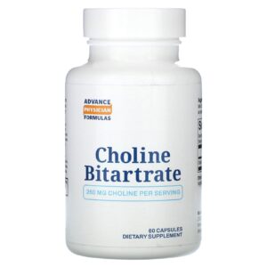 Advance Physician Formulas Bitartarato de colina 650 mg 60 cápsulas