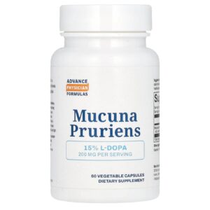 Advance Physician Formulas Mucuna Pruriens 200 mg 60 Cápsulas Vegetais