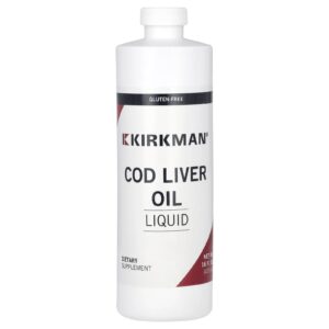 Kirkman Labs Óleo de Fígado de Bacalhau Líquido 473 ml (16 fl oz)