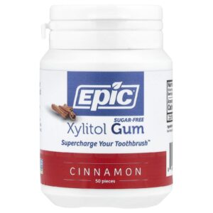 Epic Dental Goma de Xilitol Canela 50 Unidades
