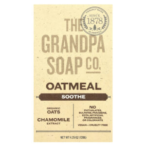 The Grandpa Soap Co. Sabonete em Barra para Rosto e Corpo Aveia 120 g (425 oz)