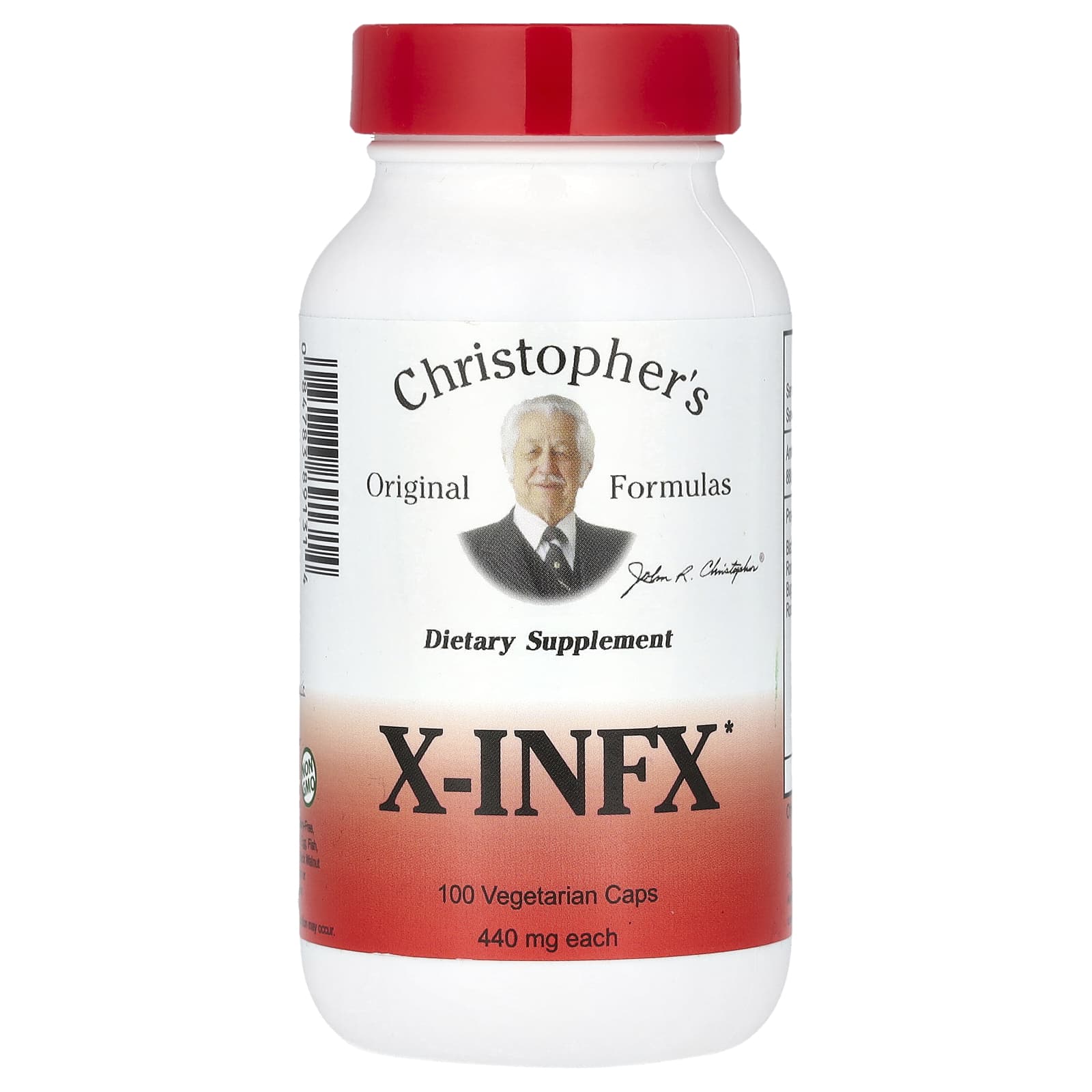 Christophers Original Formulas X-INFX 440 mg 100 Cápsulas Vegetarianas (880 mg por Cápsula)