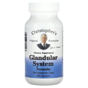 Christophers Original Formulas Fórmula para o Sistema Glandular 350 mg 100 Cápsulas Vegetarianas