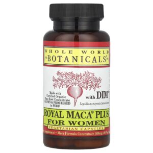 Whole World Botanicals Royal Maca® Plus com DIM™ para Mulheres 90 VegCaps