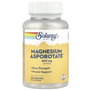 Solaray Magnesium Asporotate™ 120 VegCaps (200 mg por Cápsula)