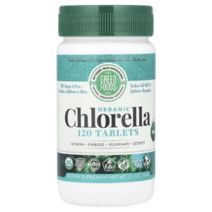 Green Foods Chlorella Orgânica 500 mg 120 Comprimidos
