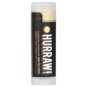 Hurraw! Balm Balm Labial Sun FPS 15 Tangerina e Camomila 48 g (017 oz)
