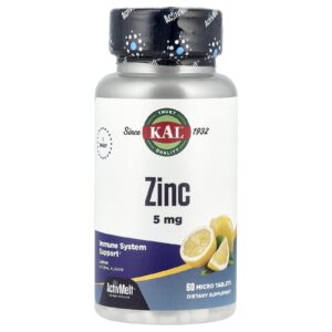 KAL Zinco Limão 5 mg 60 Microcomprimidos
