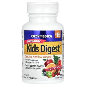 Enzymedica Kids Digest Ponche de Frutas 60 Comprimidos Mastigáveis