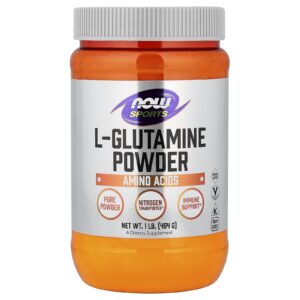 NOW Foods Sports L-Glutamina em Pó 454 g (1 lb)