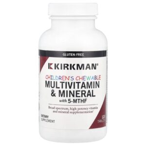 Kirkman Labs Multivitamínico e Mineral para Crianças com 5-MTHF 120 Comprimidos