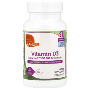 Zahler Vitamina D3 1.250 mcg (50.000 UI) 120 Cápsulas