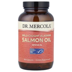 Dr. Mercola Óleo de Salmão do Alasca Selvagem 90 Cápsulas