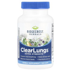 RidgeCrest Herbals ClearLungs® 120 Cápsulas