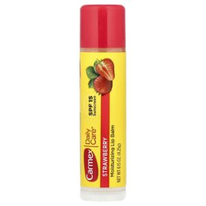 Carmex Cuidados Diários Bálsamo Labial Hidratante Morango FPS 15 425 g (015 oz)