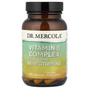 Dr. Mercola Complexo de Vitamina B com Benfotiamina 60 Cápsulas