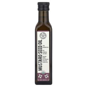 Pure Indian Foods Óleo de sementes de mostarda virgem orgânicas extraído a frio 250 ml