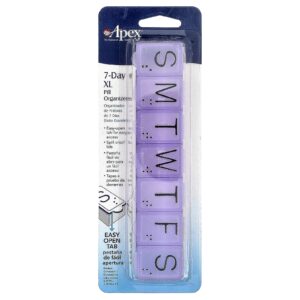 Apex Organizador de Comprimidos para 7 Dias Extraordinário 1 Contagem