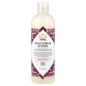 Nubian Heritage Sabonete Líquido Corporal Leite de Cabra & Chai 13 fl oz (384 ml)