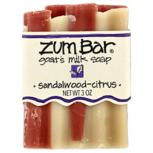 ZUM Zum Bar Sabonete de leite de cabra Sândalo cítrico barra de 90 g