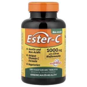 American Health Ester-C com Bioflavonoides Cítricos 120 Comprimidos Vegetarianos
