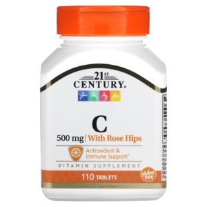 21st Century Vitamina C com Rosa-mosqueta 500 mg 110 Comprimidos
