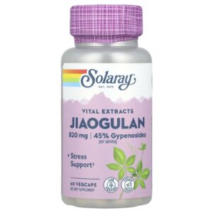 Solaray Jiaogulan 60 VegCaps (410 mg por Cápsula)