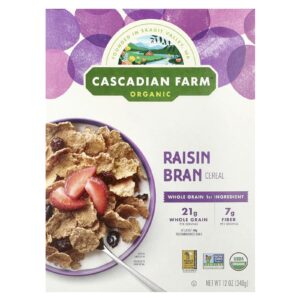 Cascadian Farm Cereal de Farelo de Passas Orgânicas 340 g (12 oz)