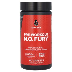 SIXSTAR Pre-Workout N.O. FURY 60 Cápsulas