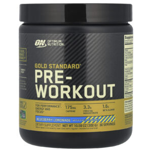 Optimum Nutrition Pré-treino Gold Standard Limonada de Mirtilo 300 g (1058 oz)