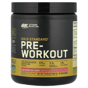 Optimum Nutrition Pré-treino Gold Standard® Doce de Melancia 300 g (1058 oz)