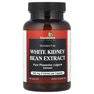Futurebiotics Extrato de Feijão-Rim Branco 100 Cápsulas (500 mg por Cápsula)