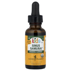 Herb Pharm Kids Sinus Samurai Sem Álcool 30 ml (1 fl oz)