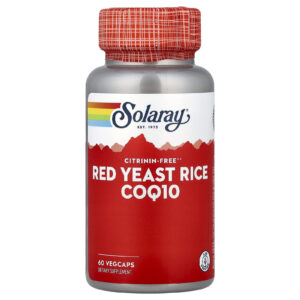 Solaray Levedura de Arroz Vermelho CoQ-10 60 VegCaps
