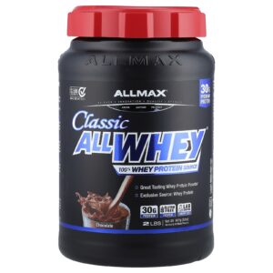 ALLMAX CLASSIC ALLWHEY® Fonte 100% Whey Protein Chocolate 907 g (2 lb)