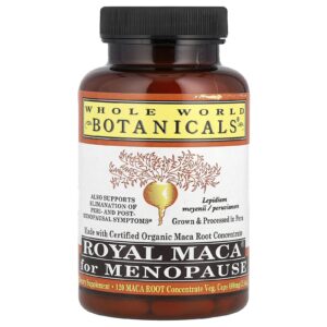 Whole World Botanicals Royal Maca® para a Menopausa 120 Cápsulas Cápsulas