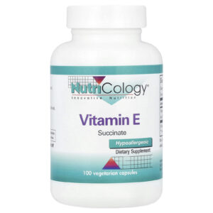 Nutricology Vitamina E Succinato 100 Cápsulas Vegetais