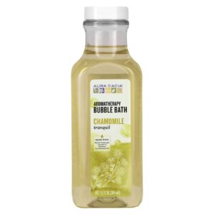 Aura Cacia Banho de Espuma Aromaterapia Camomila Tranquila 13 fl oz (384 ml)