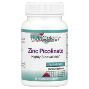 Nutricology Picolinato de Zinco 25 mg 60 Cápsulas Vegetarianas