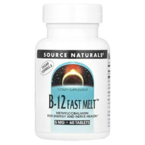 Source Naturals B-12 Fast Melt™ 5 mg 60 Comprimidos