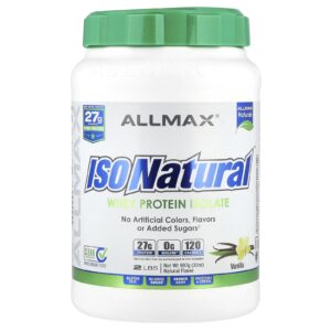 ALLMAX ISONatural™ Isolado de Proteína Whey Baunilha 907 g (2 lbs)