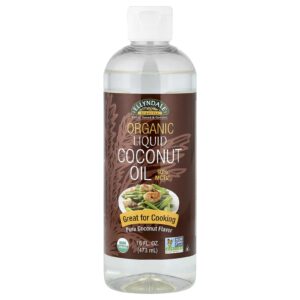 NOW Foods Ellyndale® Organics Óleo de Coco Líquido Orgânico Coco Puro 473 ml (16 fl oz)