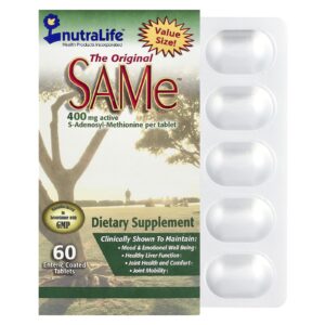 NutraLife SAMe 400 mg 60 Comprimidos com Revestimento Entérico